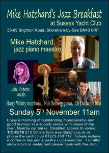 Jazz Breakfast in Shoreham 5 November 2023 flyer